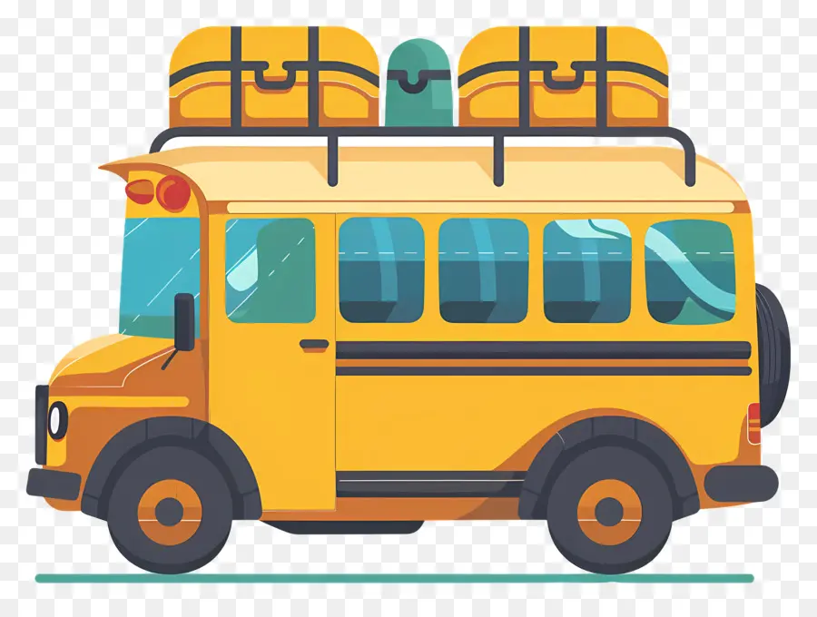школьная экскурсия，Школьный автобус PNG