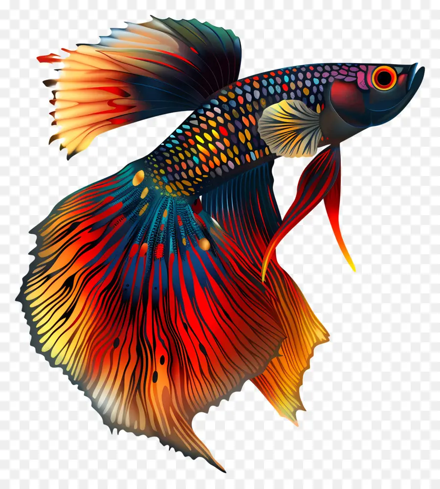 гуппи，Радуга рыба PNG