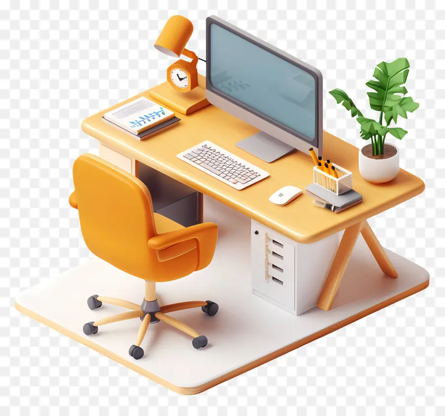 рабочий стол，Компьютерный стол PNG