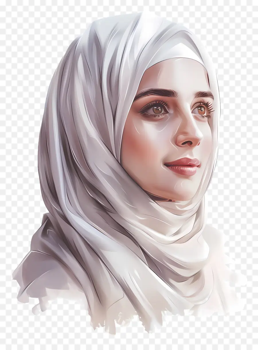 Мусульманская женщина，цифровая живопись PNG