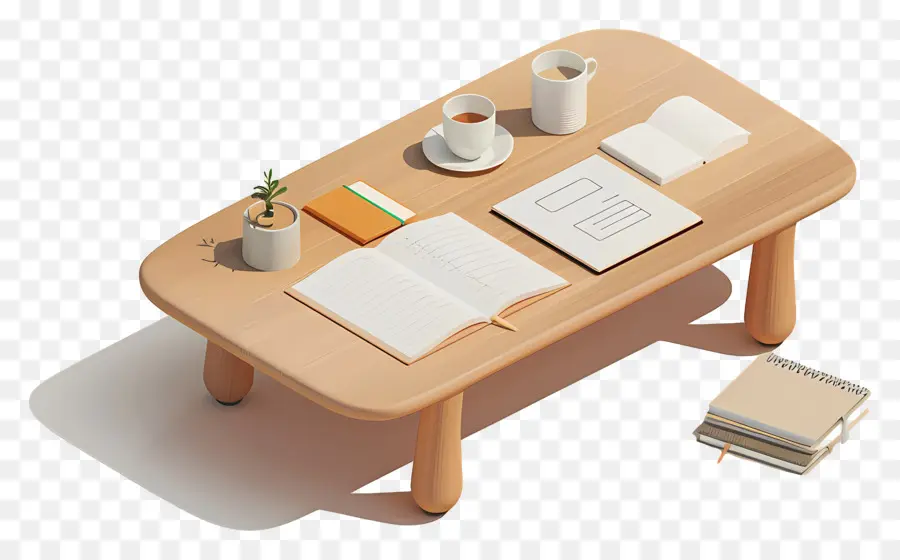 журнальный столик，Wooden Table PNG