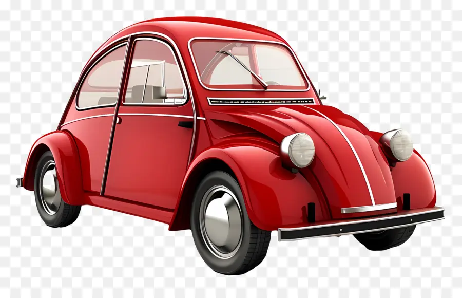 модель автомобиля，Красный Volkswagen Жук PNG