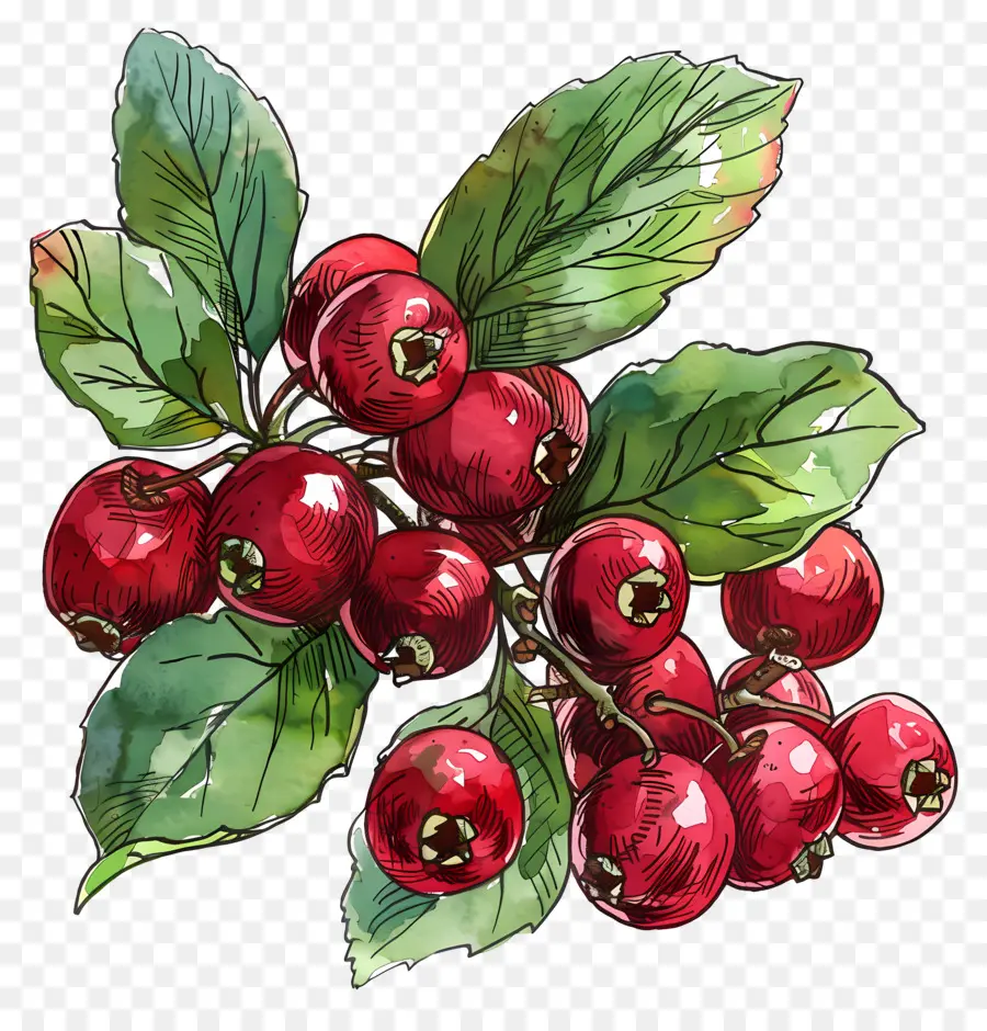 Cranberries，красное яблоко PNG
