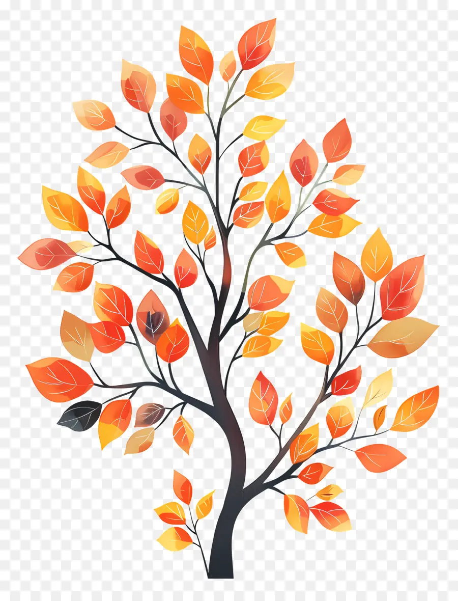 листья деревьев，Осенняя листва PNG
