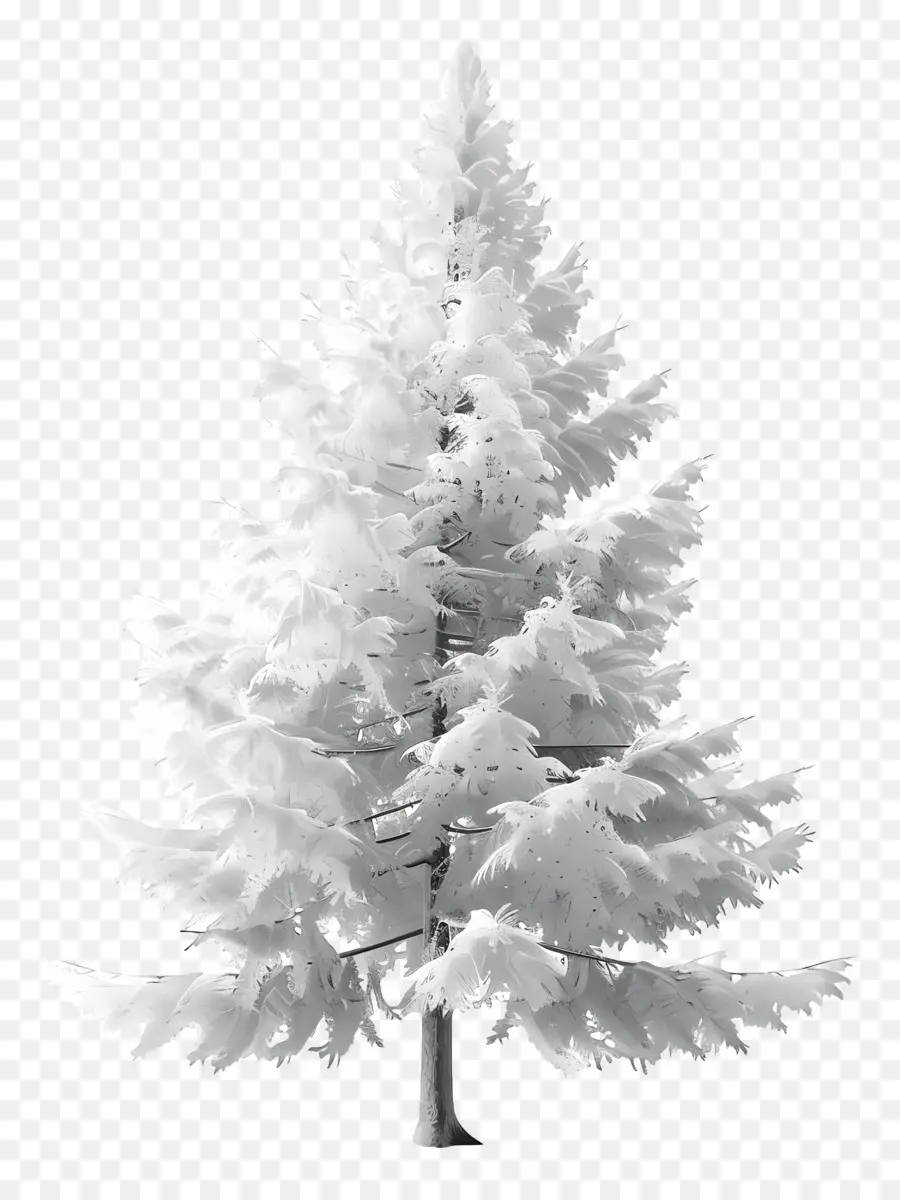 Белая сосна，Рождественская елка PNG
