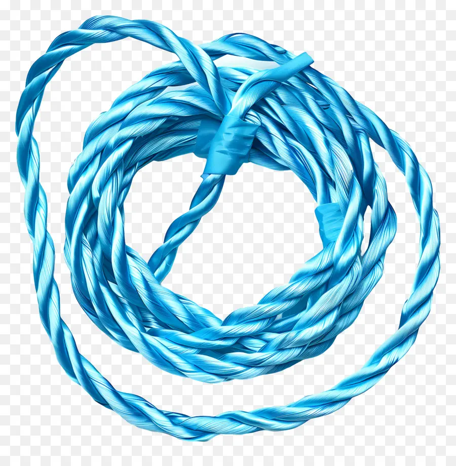 электрический шнур，голубая веревка PNG