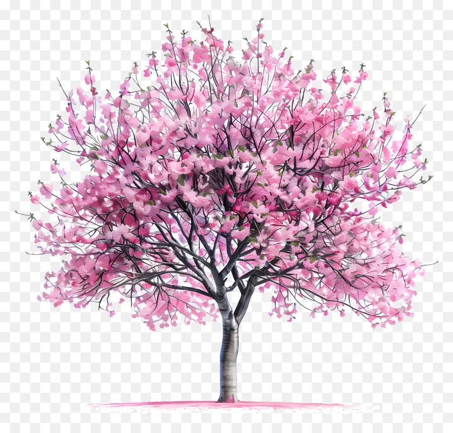 Вишневое дерево，розовое дерево PNG