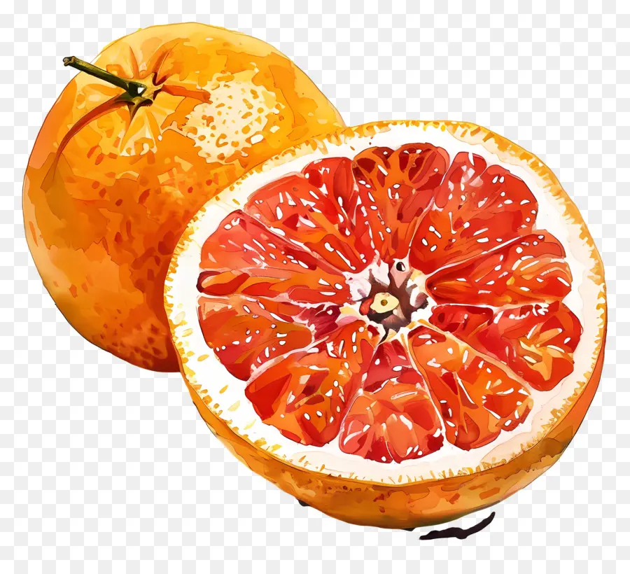 грейпфруты，оранжевый PNG
