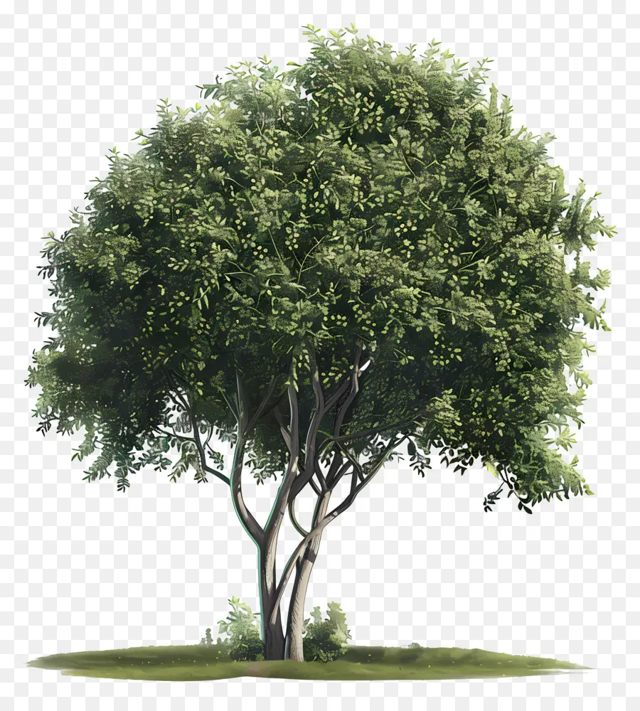 дерево карагач，зеленое дерево PNG