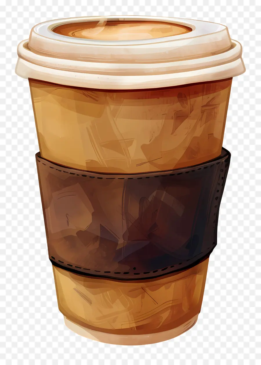 Чашка кофе，коричневая чашка PNG