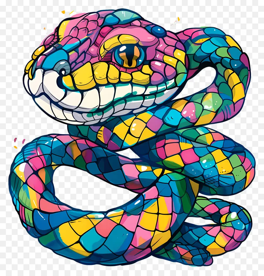 Snake，красочные PNG