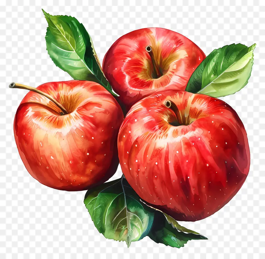 Гала яблоки，красные яблоки PNG