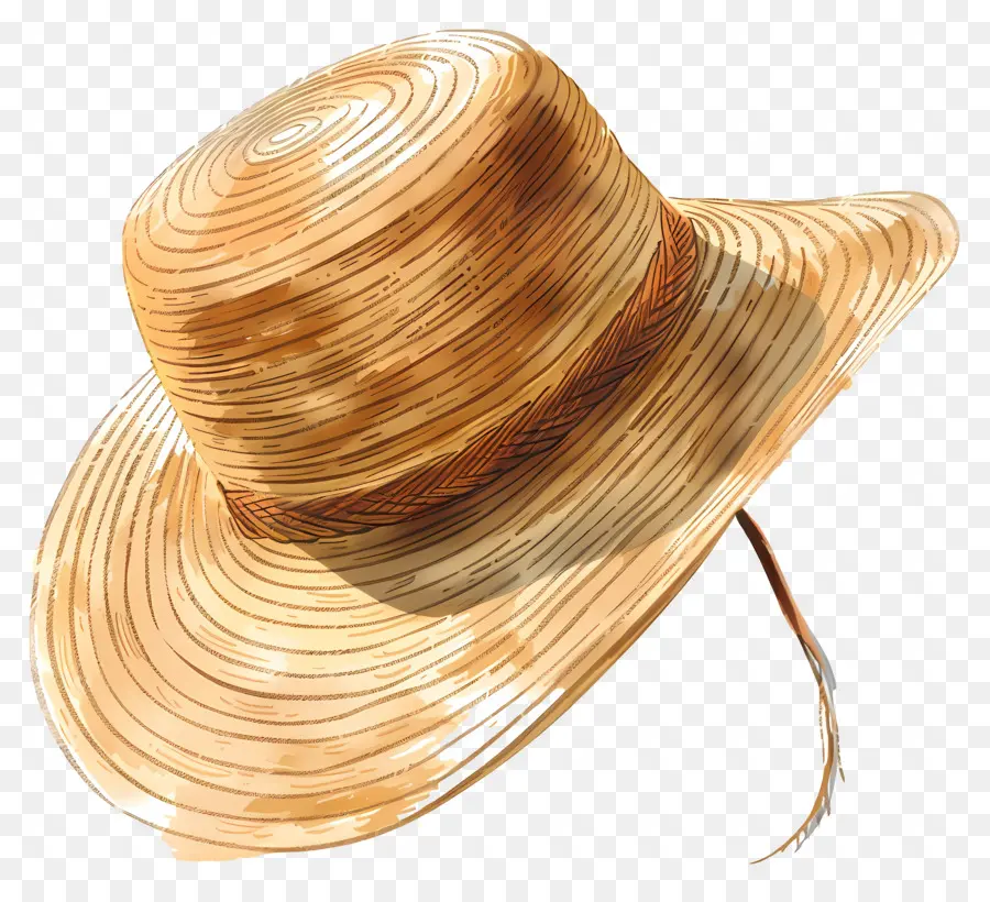 соломенная солнцезащитная шляпа，Ковбойская шляпа PNG