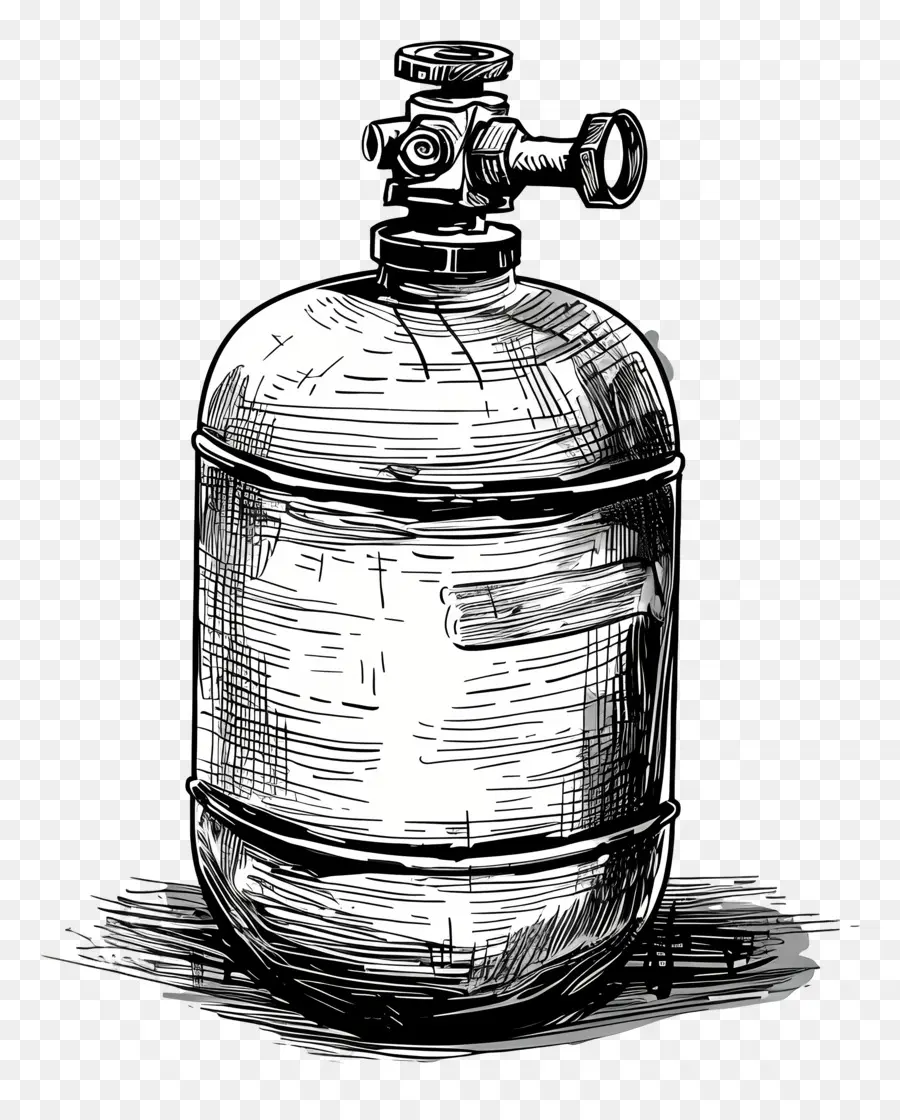 Gas Cylinder，газовый баллончик PNG