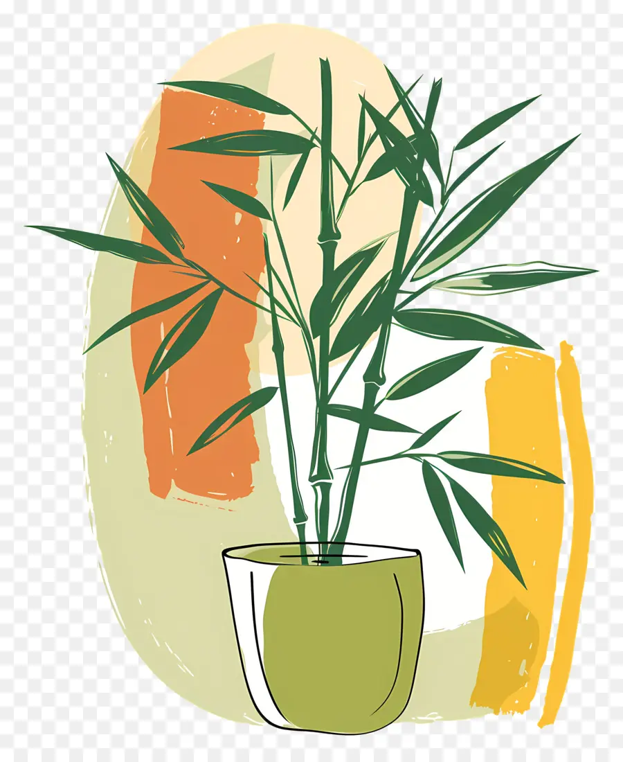 Счастливый бамбук，бамбук растение PNG