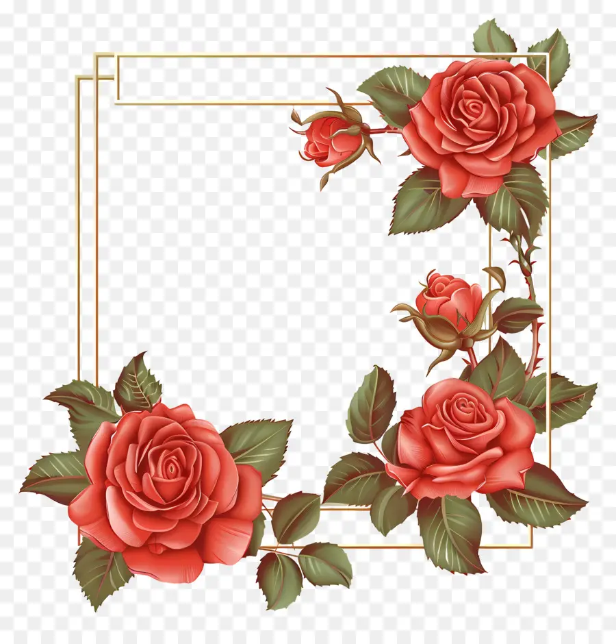Розовая фотокама，красная роза PNG