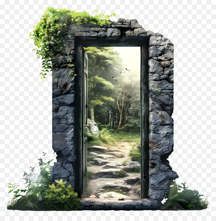 дверь，природа PNG