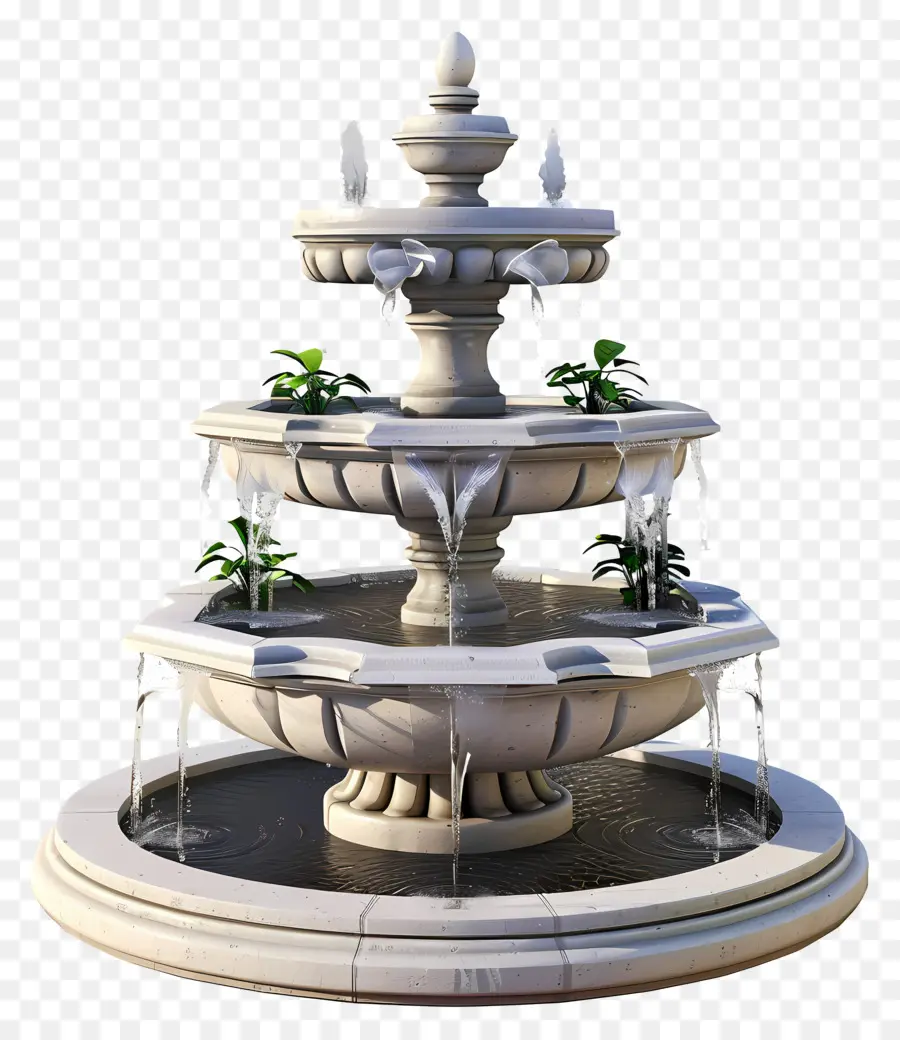 фонтан，Мраморный фонтан PNG