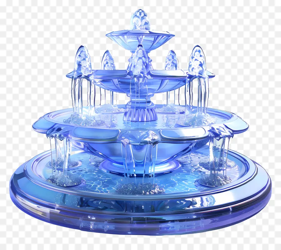 фонтан，водяные струи PNG