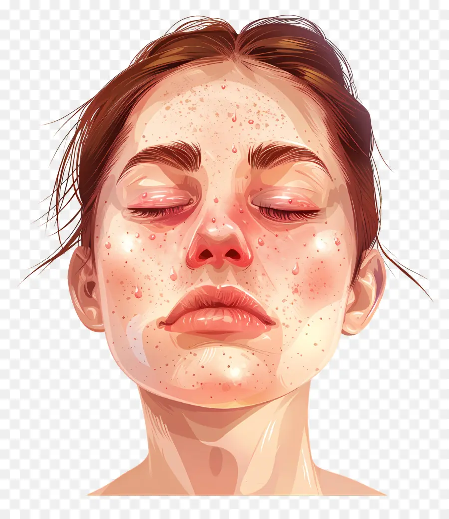 аллергия на кожи，солнечные пятна PNG