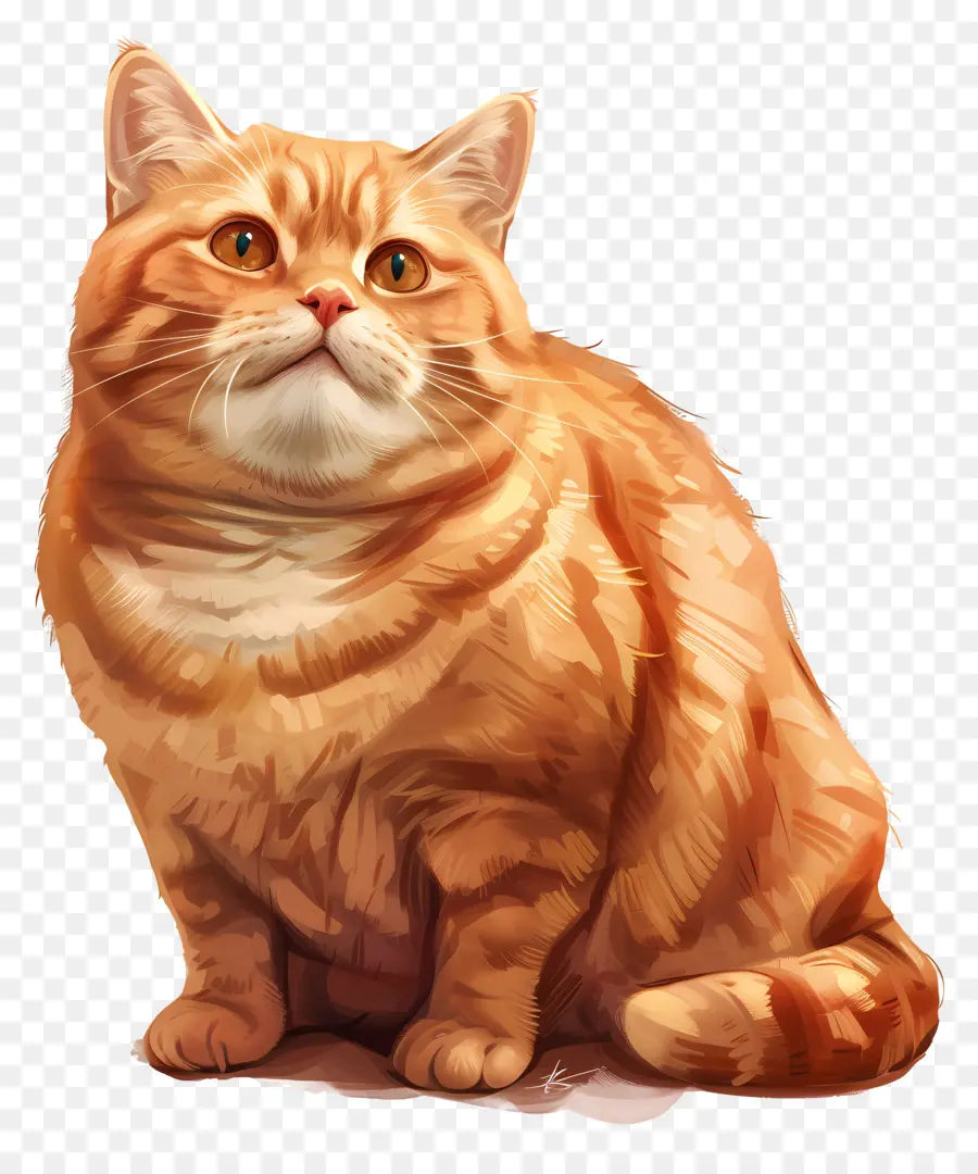 рыжий кот，оранжевый кот PNG