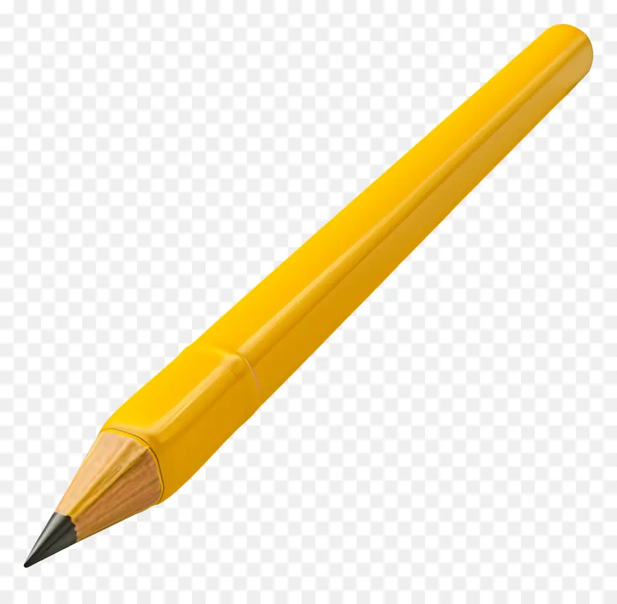 желтый карандаш，Сконек ластика PNG