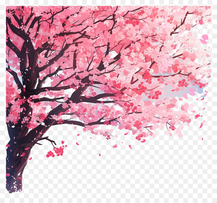 Весна сакура，Вишневое дерево PNG