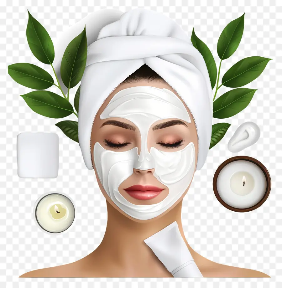Skincare，маска для лица PNG