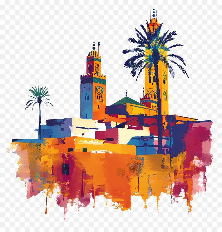 Marrakech，городской пейзаж PNG
