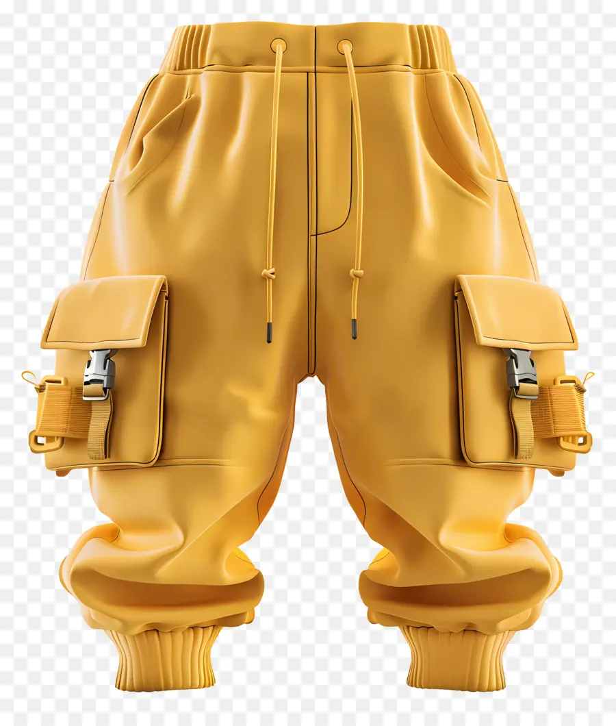 брюки Карго，Желтые штаны PNG