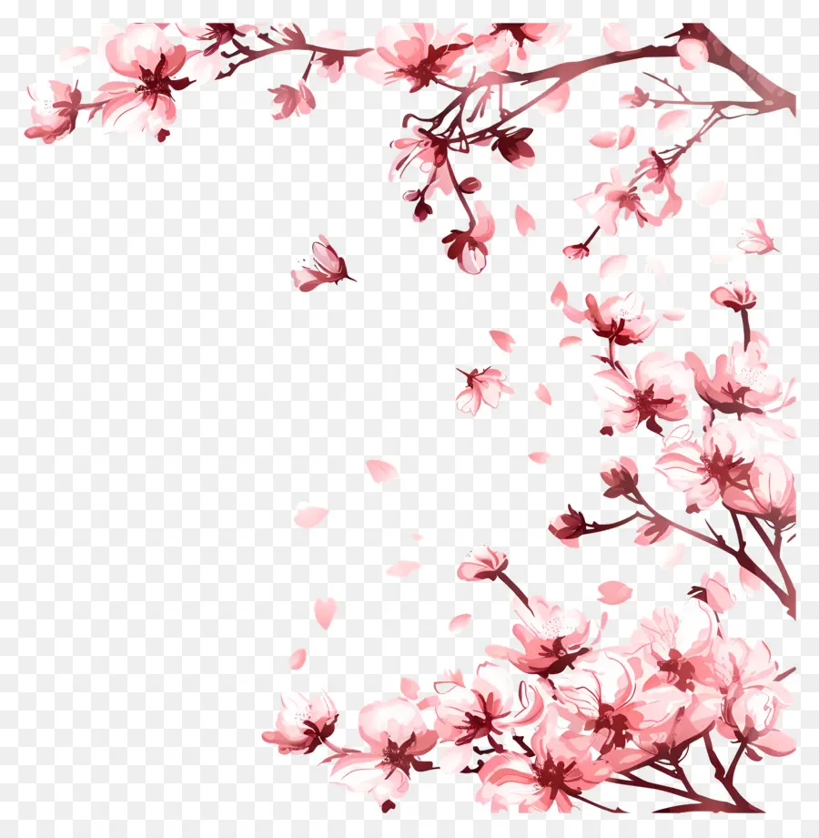 Весна сакура，вишни PNG
