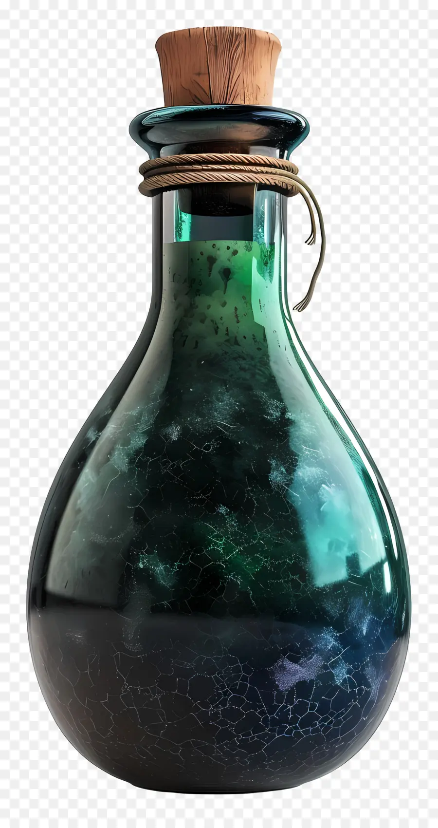 бутылка с зельем，Прозрачная стеклянная бутылка PNG