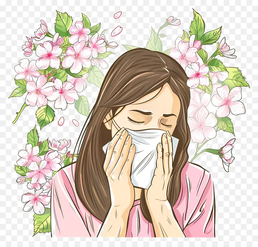 Аллергический ринит аллергия，холодная PNG