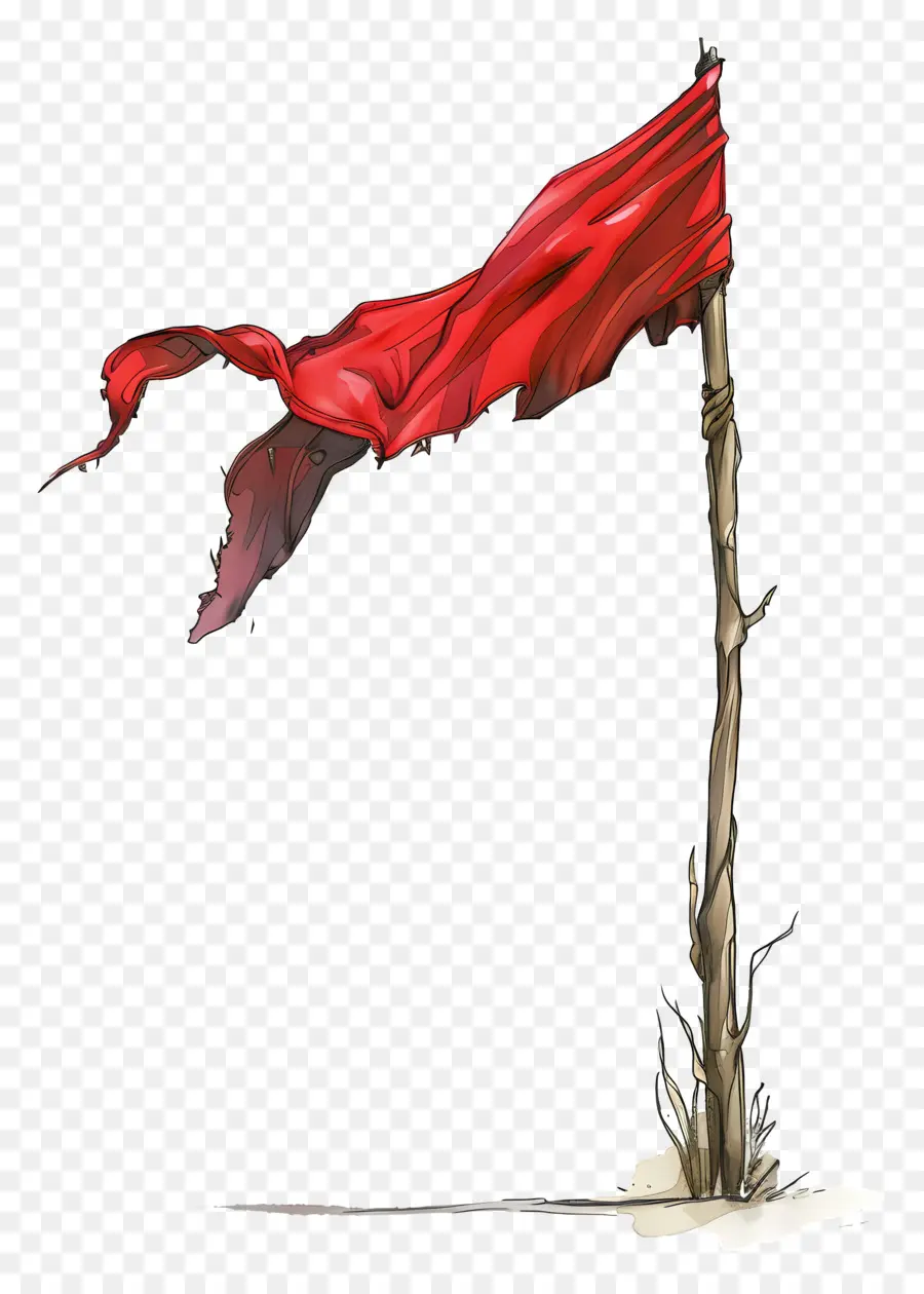 красный флаг，Ветер PNG