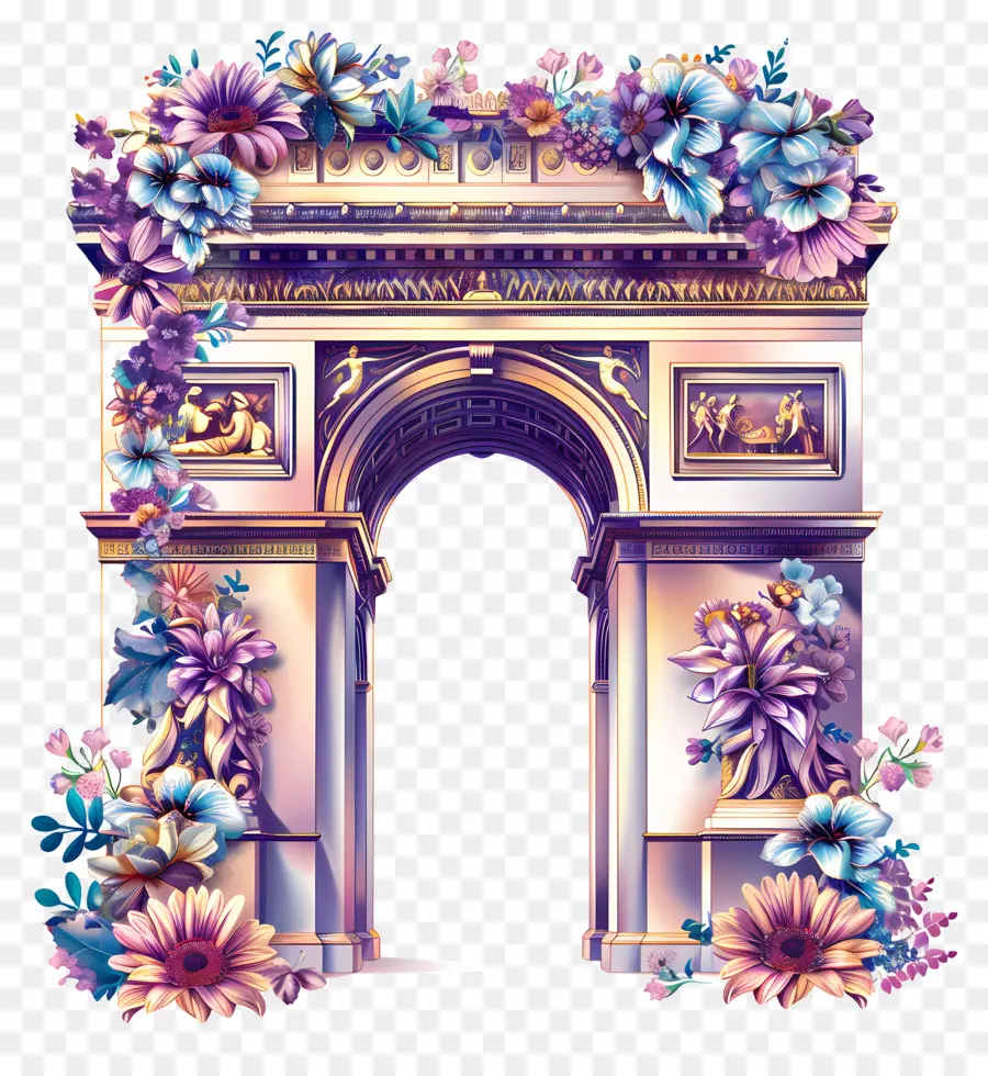 Arc De Triomphe，Эйфелева башня PNG