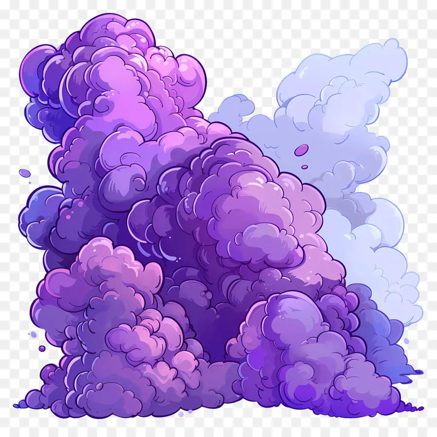фиолетовый облака，фиолетовый дым PNG