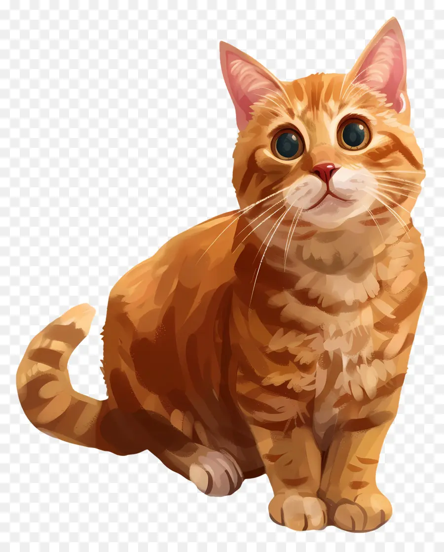 рыжий кот，Кот PNG