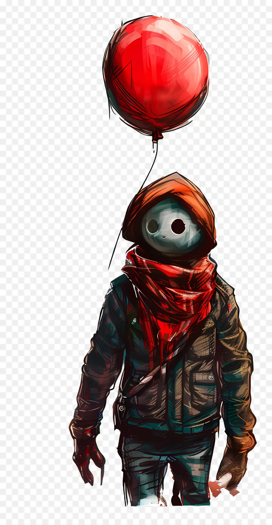 кошмар воздушный шар мальчик，человек стоящий PNG