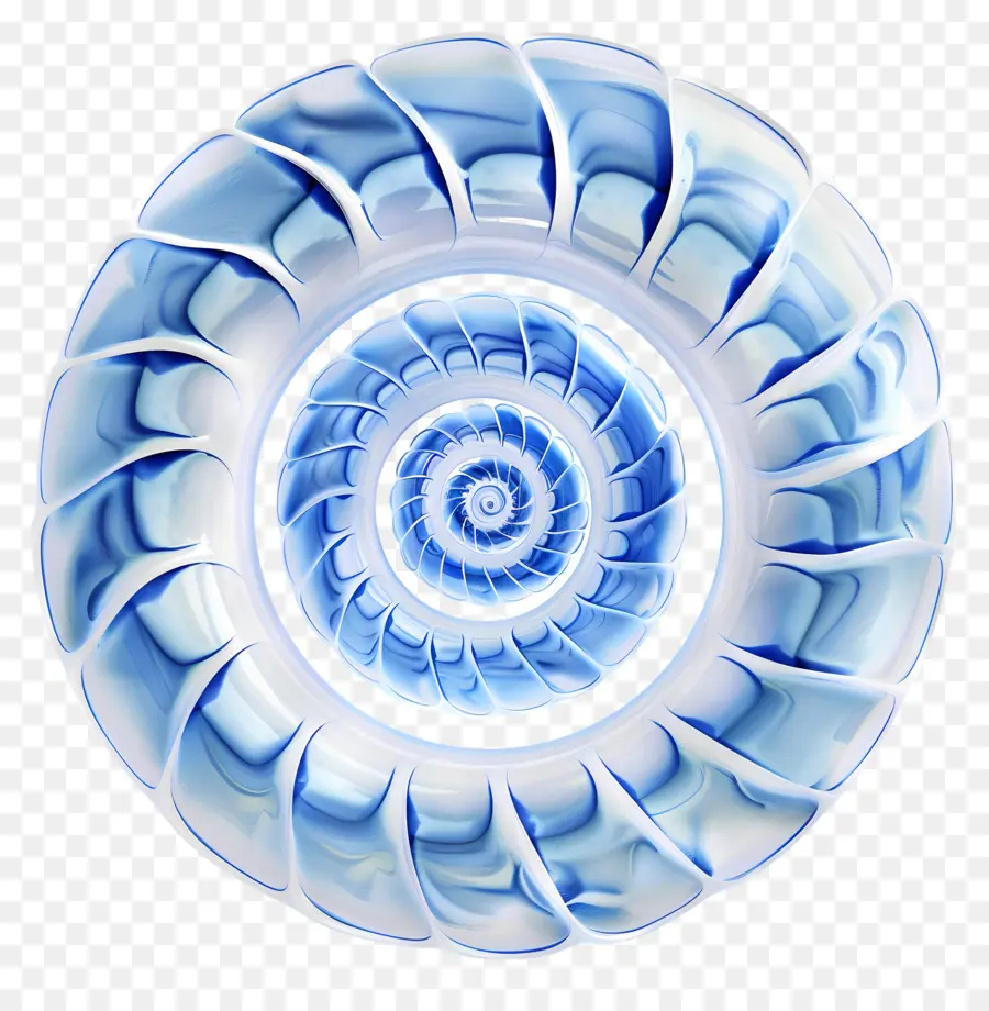 спираль，сине белый вихревой дизайн PNG