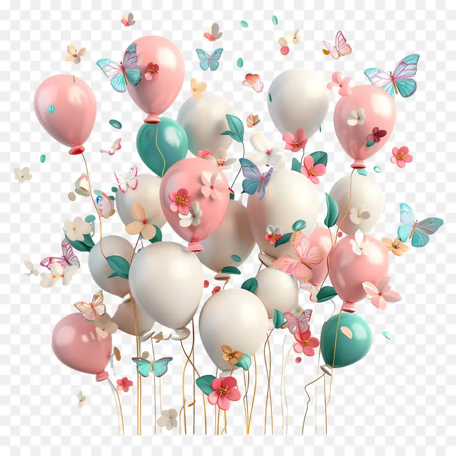 весной партия，воздушные шары PNG