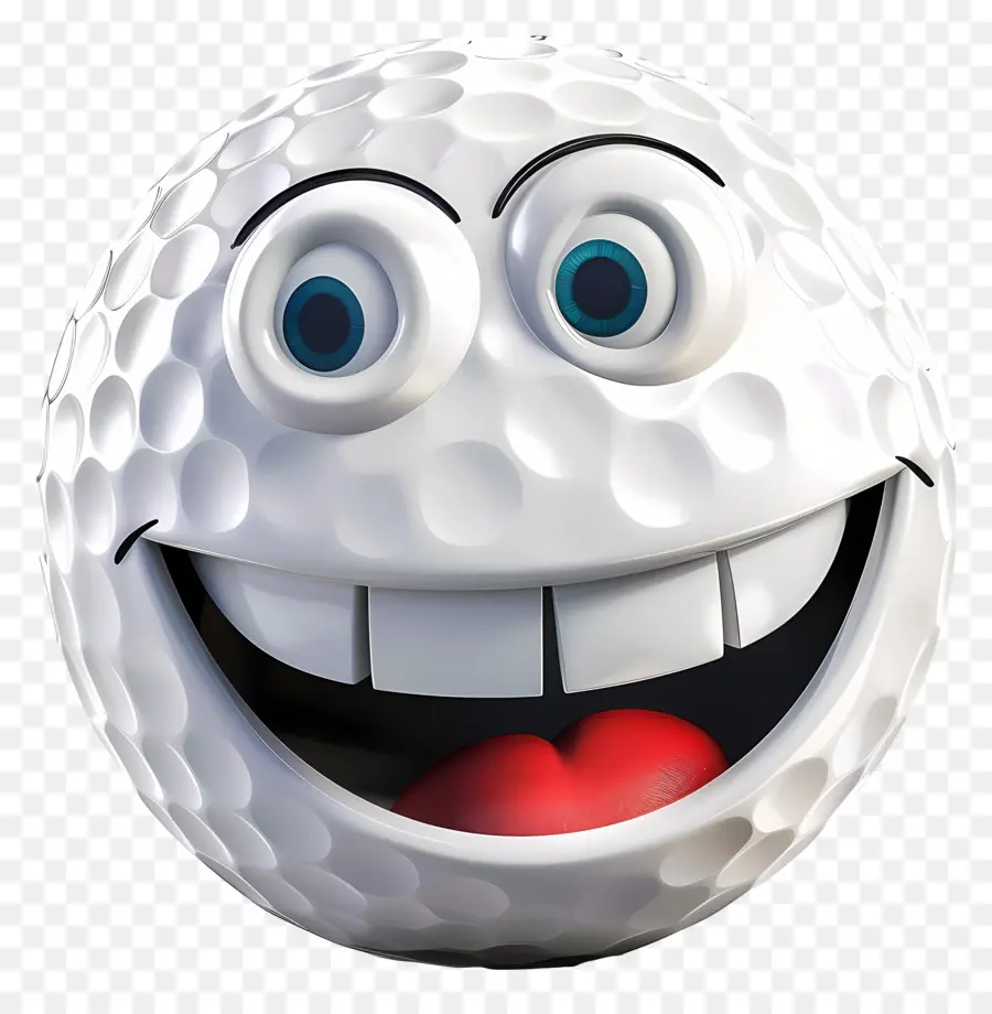 3d Cartoon Ball，Мультфильм мяч для гольфа PNG