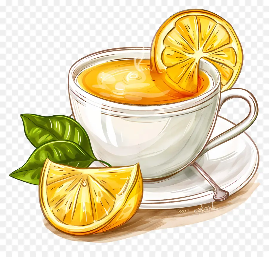 Чай С Лимоном，Лимон PNG