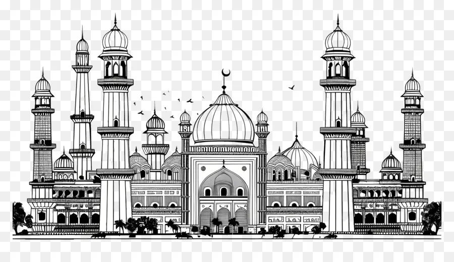 Хайдарабад Skyline，Мечеть PNG