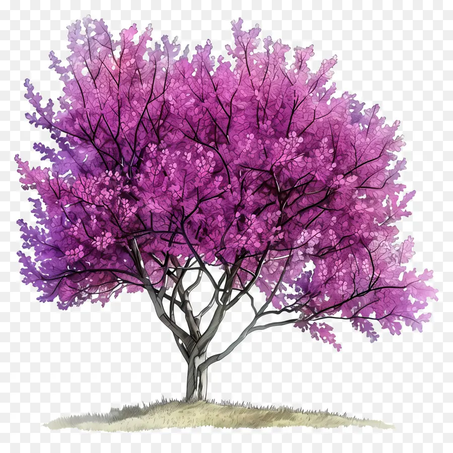 красное дерево，розовое дерево PNG