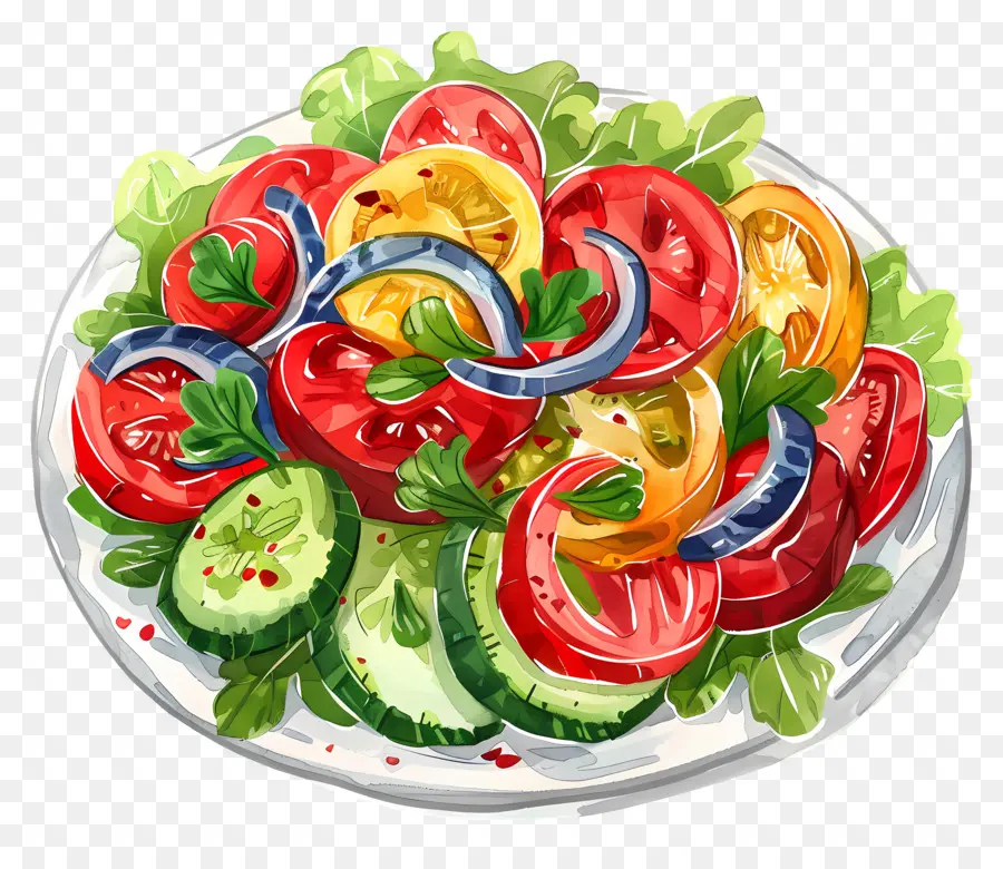 вегетарианский салат，Салат PNG