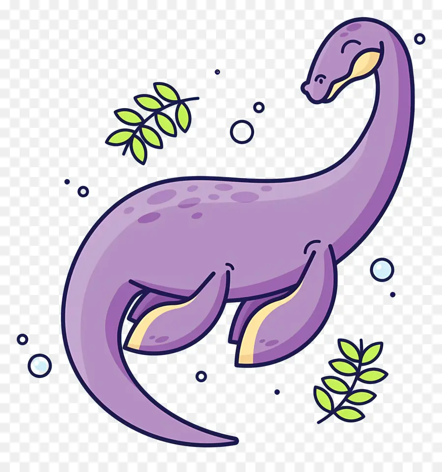Подводный динозавр，фиолетовый динозавр PNG