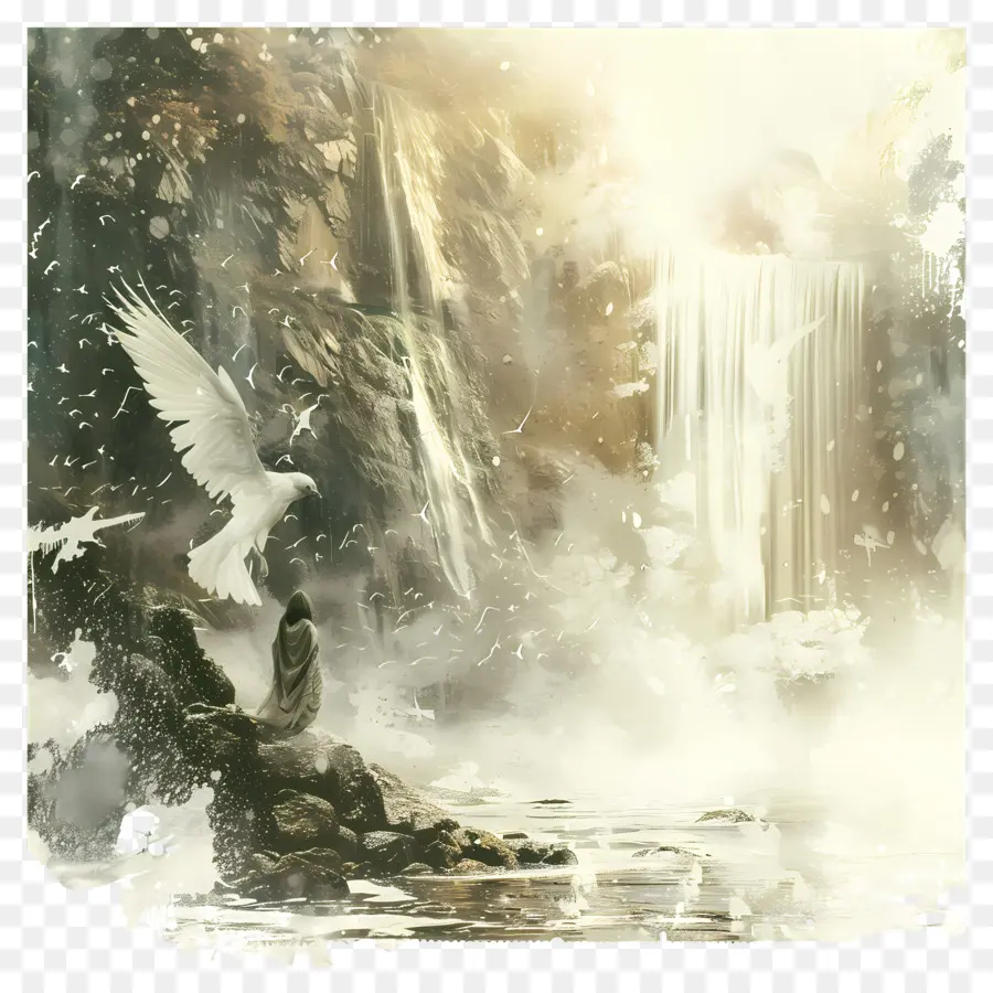 Ангел Падает，Водопад PNG