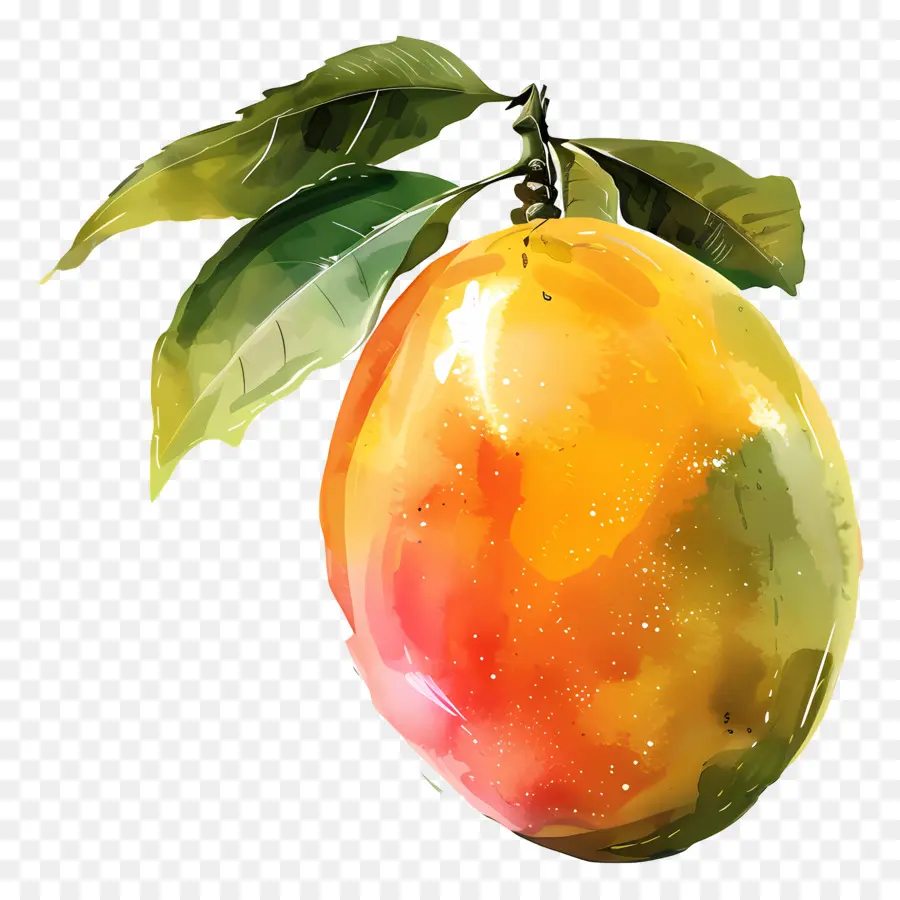 манго，акварельная живопись PNG