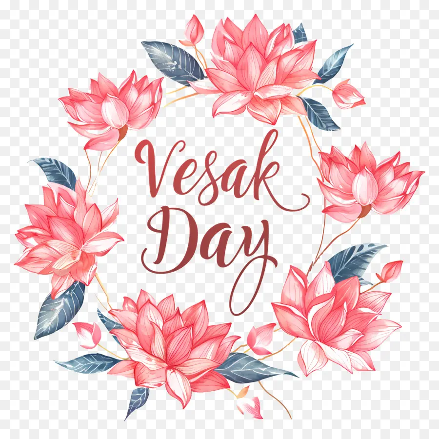 день Весак，цветы лотоса PNG