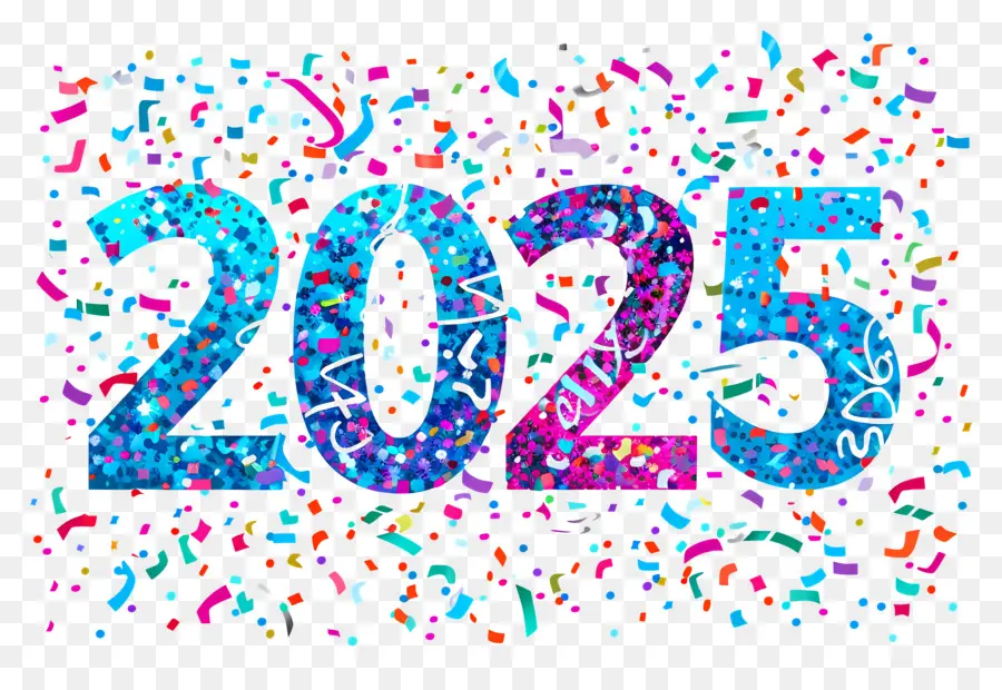 Новый год 2025，григорианский календарь PNG